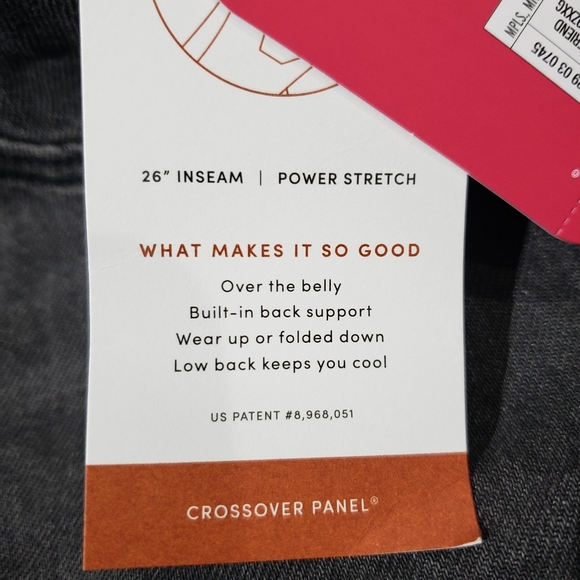 NEW WOMEN'S ISABEL MATERNITY BY INGRID AND ISABEL DENIM BOYFRIEND JEANS - Picture 7 of 11